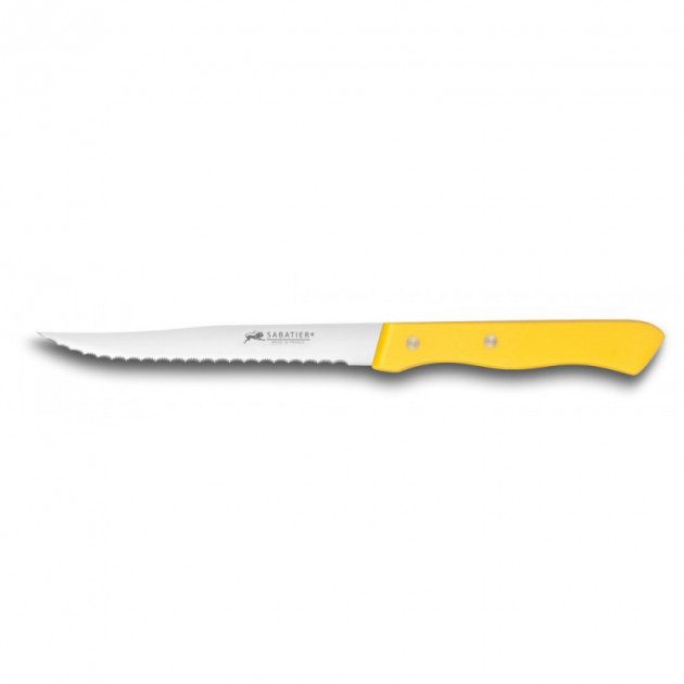 Couteau a Steak Crante 11.5 cm Sabatier Jaune