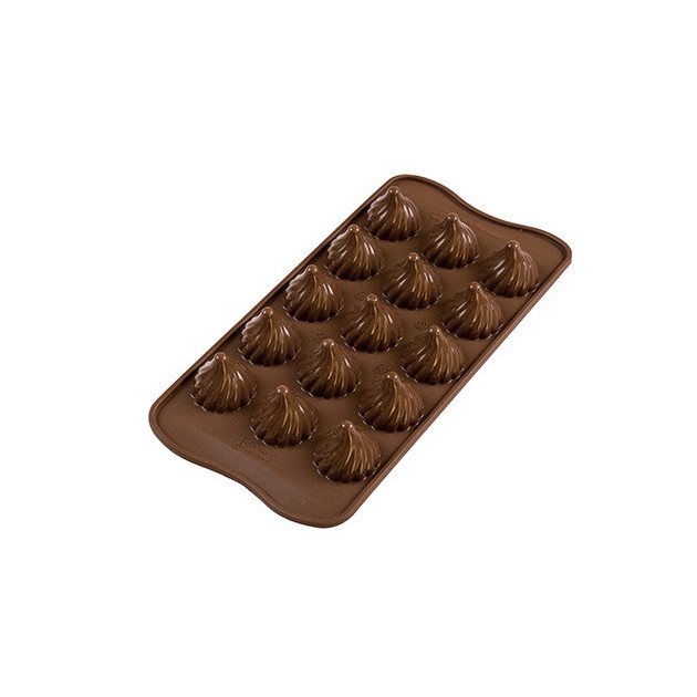 Moule à Chocolat 15 Sphères Torsadées Easy Choc - Silicone Spécial Chocolat