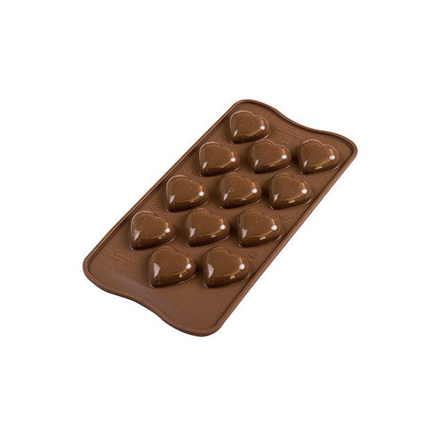 Moule silicone chocolat cœurs