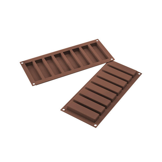 Moule silicone pour chocolat - 14 rectangles ondulés - Easy Choc