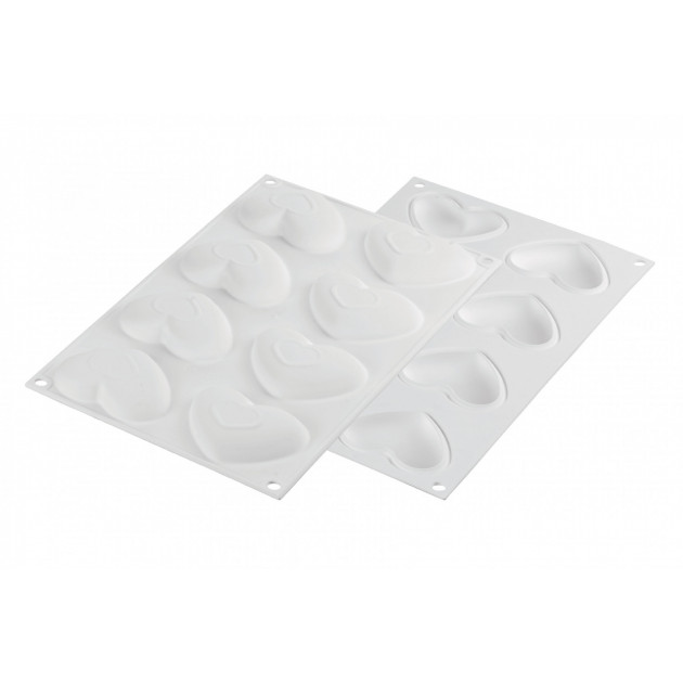 Moule Silicone 8 Mini Coeurs