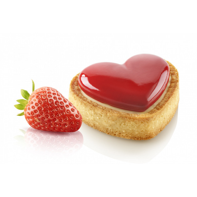 Tartelette Coeur aux fraises