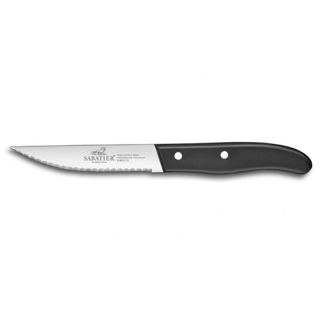 Couteau a Steak Dallas 12.5 cm Sabatier Manche Noir