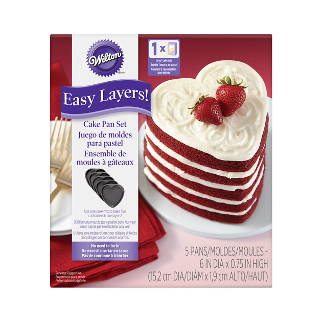 Moules A Gateaux Forme Coeur X5 Wilton Cuisineaddict Com Vente Achat Acheter