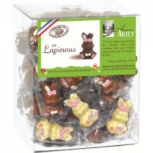 Lapin Décoré Chocolat Lait et Blanc 10g x45 Lapin Décoré Chocolat Lait et Blanc 10g x45