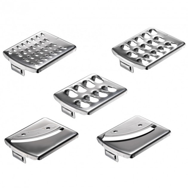 5 Râpes Inox Fournies 5 Râpes Inox Fournies