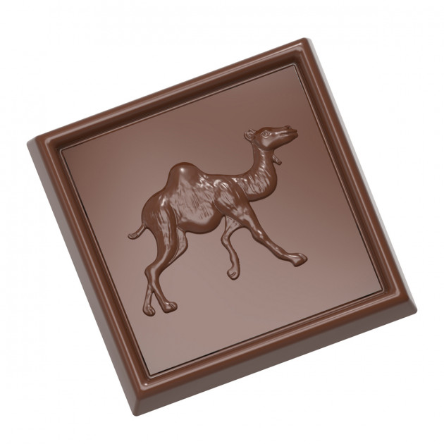 Moule Chocolat Carré Dromadaire 34mm (x21) Chocolate World