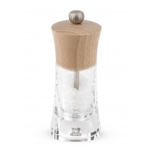 Moulin à Sel Oléron 14 cm Transparent-Bois Naturel Peugeot Moulin à Sel Oléron 14 cm Transparent-Bois Naturel Peugeot