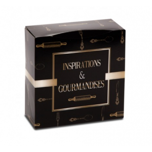 Boîte pâtissière Inspirations et Gourmandises - 22 x H 8 cm - (x50)
