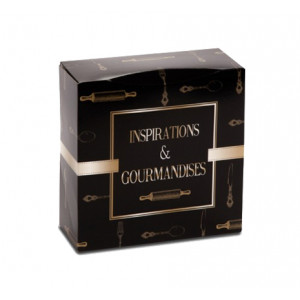 Boîte pâtissière Inspirations et Gourmandises - 29 x H 5 cm - (x50)