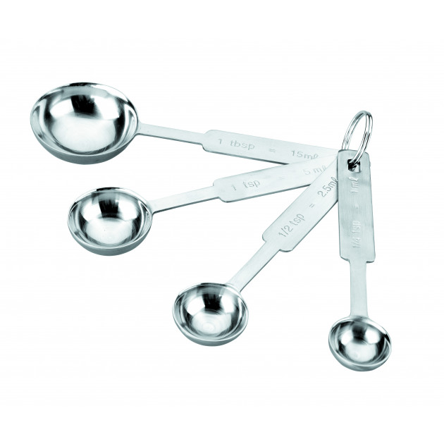 Set de 4 cuillères doseuses en inox - IBILI - 13cm