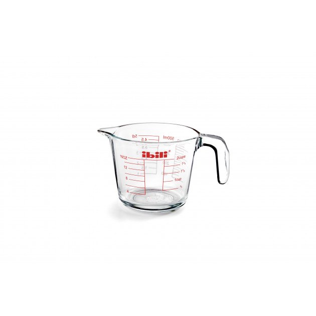 Verre Doseur en Verre et Silicone 200 ml Bleu Pebbly - ,  Achat, Vente