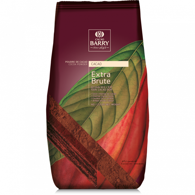 Cacao en poudre extra brute 1 kg Barry