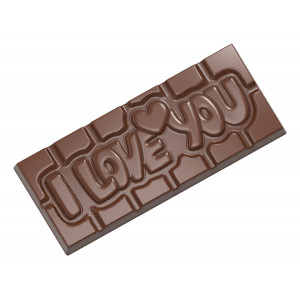 Moule Chocolat Tablette I love You (x4) Chocolate World