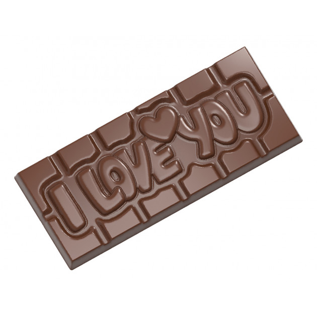 Moule Chocolat Tablette I love You (x4) Chocolate World