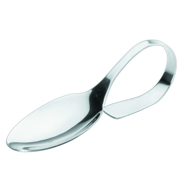 Petite cuillère argent inox 10,5 cm pour verrine