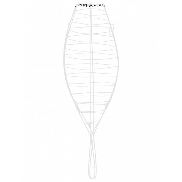 Grille Poisson Inox 18/10 42 x 19 cm Ibili