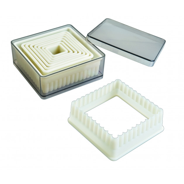 Emporte-Pièce Carré Cannelé Polyglass (x9) Ibili