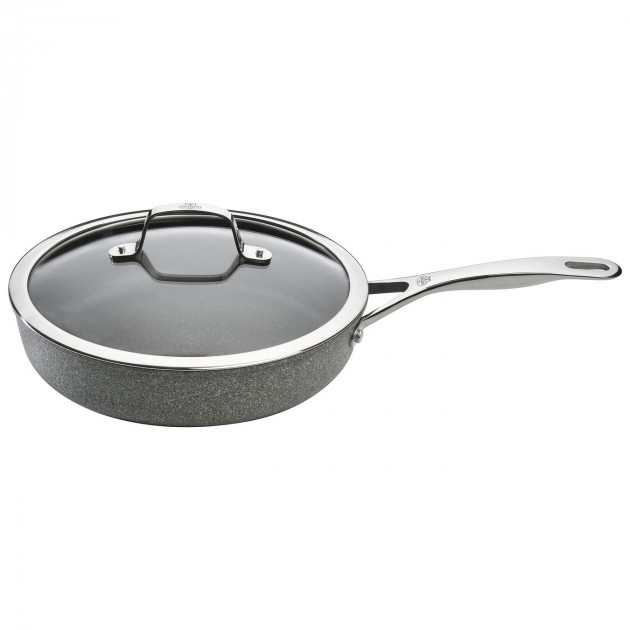 Sauteuse Pierre 28 cm avec couvercle Salina Granitium Ballarini