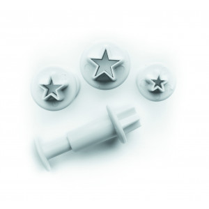 Emporte-Pièce avec Poussoir Étoile (x3) Ibili Emporte-Pièce avec Poussoir Étoile (x3) Ibili