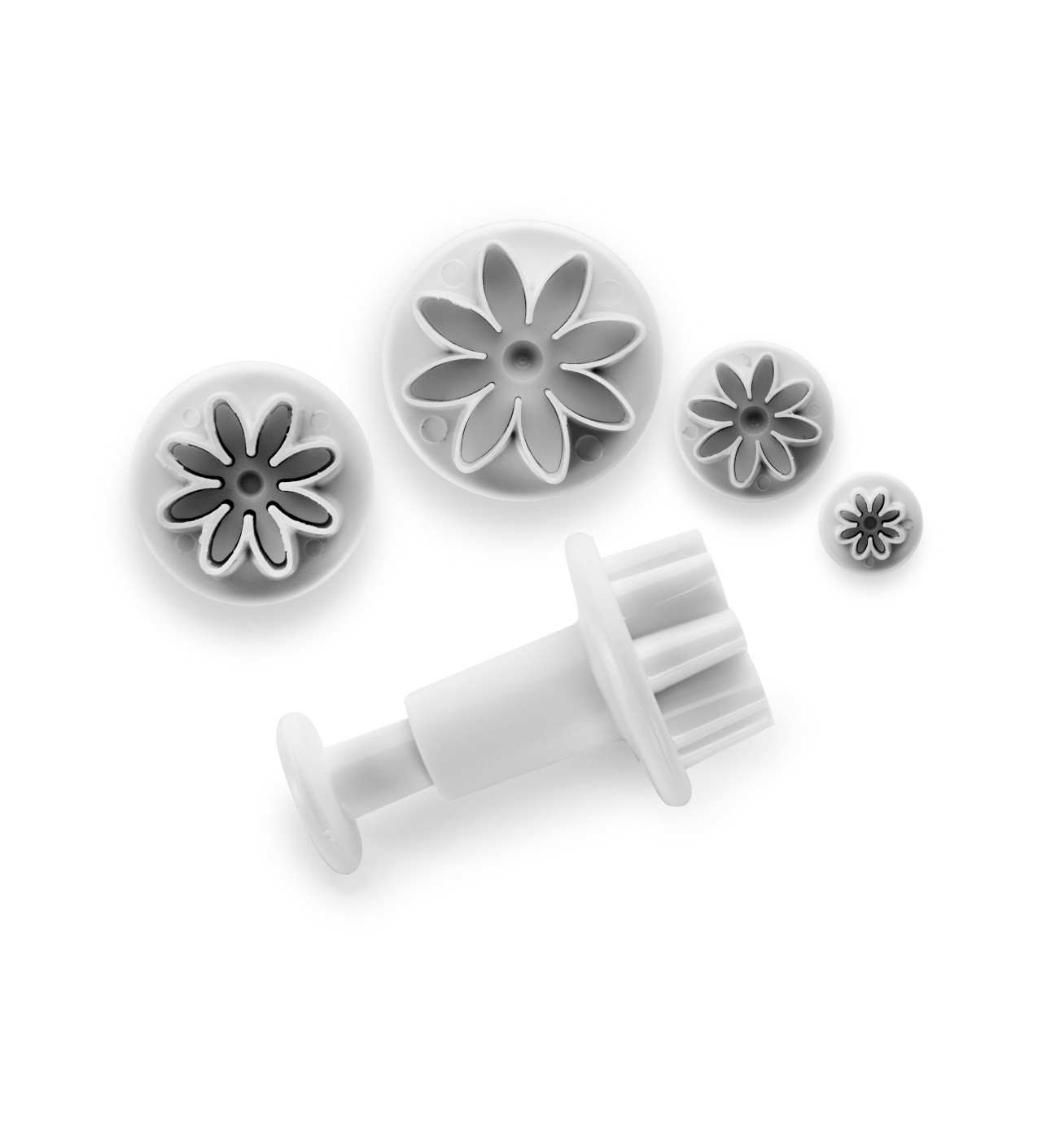 Set De 10 Emporte-Pièces En Forme De Sapin - Plastique Rose - Ibili - Dimensions 21x24x2 Cm - Pour Biscuits Et Pâtisseries De Noël