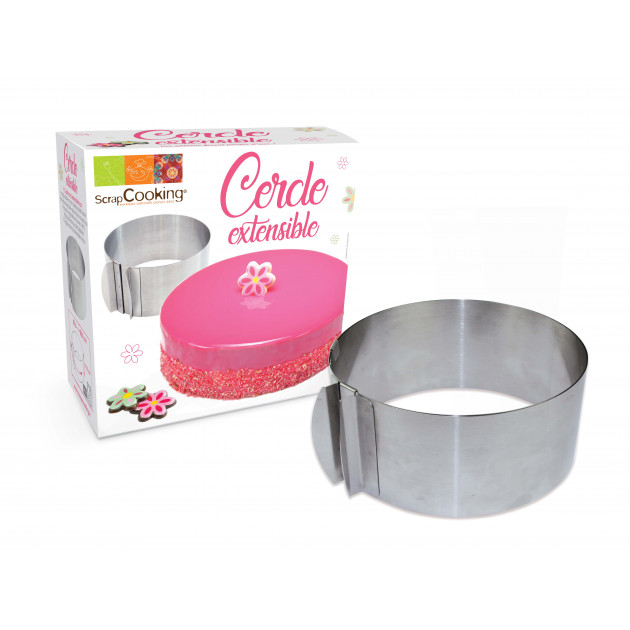 Cercle à Tarte Extensible Inox Perforé 16 à 30 cm Scrapcooking -  , Achat, Vente