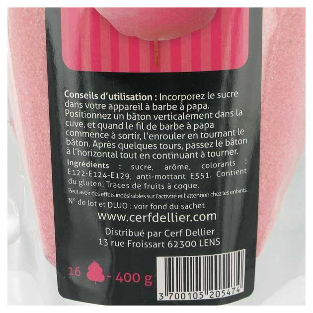 Comment utiliser le Sucre Barbe a Papa Fraise 400 g Patisdecor Comment utiliser le Sucre Barbe a Papa Fraise 400 g Patisdecor