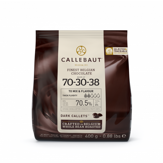 Chocolat Noir 70,5% N°70-30-38 400g Callebaut