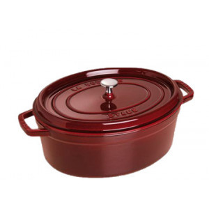STAUB Cocotte Fonte Ovale 31 cm Grenadine Majolique 5,5 L