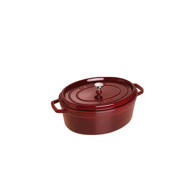 STAUB Cocotte Fonte Ovale 31 cm Grenadine Majolique 5.5 L