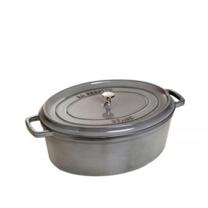 STAUB Cocotte Fonte Ovale 27 cm Gris Graphite 3,2 L