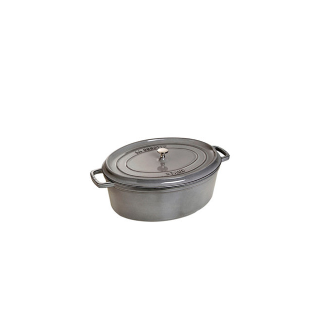 STAUB Cocotte Fonte Ovale 27 cm Gris Graphite 3.2 L