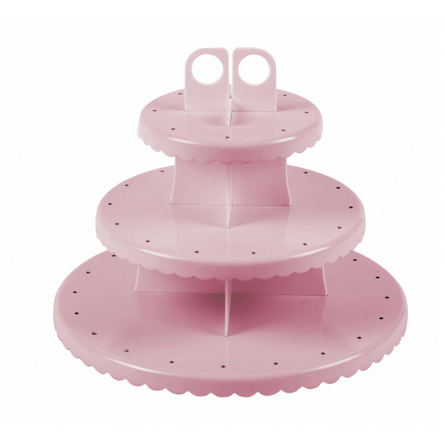 Présentoir à Cupcakes Plastique Ø 30 cm x H 24 cm Ibili