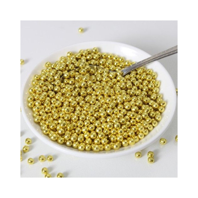 Presentation des Perles Dorees en sucre Funcakes Presentation des Perles Dorees en sucre Funcakes