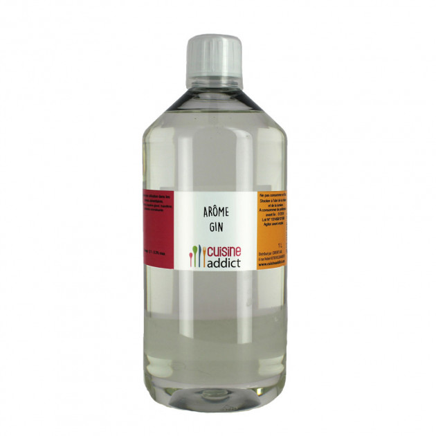 Arôme Alimentaire Naturel Gin 1L Cuisineaddict