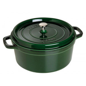 STAUB Cocotte Fonte Ronde 28 cm Vert Basilic Majolique 6,7 L