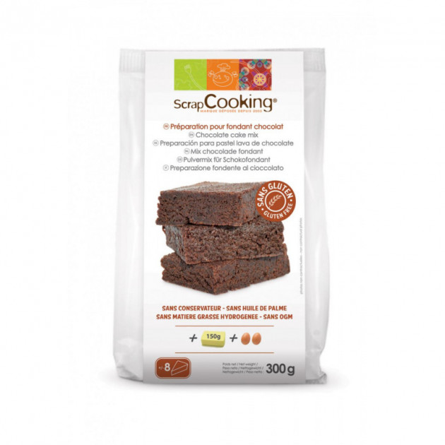 Fondant au Chocolat SANS GLUTEN 300g Scrapcooking