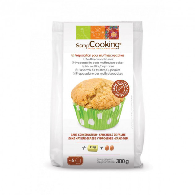 Muffins et Cupcakes SANS GLUTEN 300g Scrapcooking