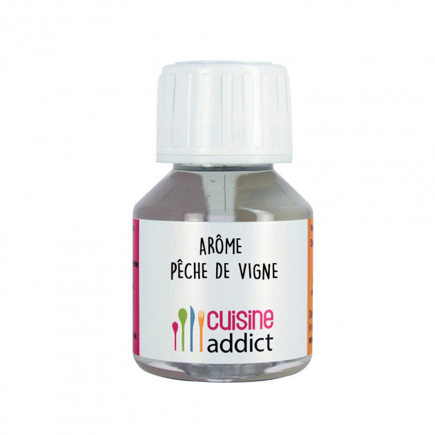 Arome alimentaire Peche de vigne 58ml Cuisineaddict