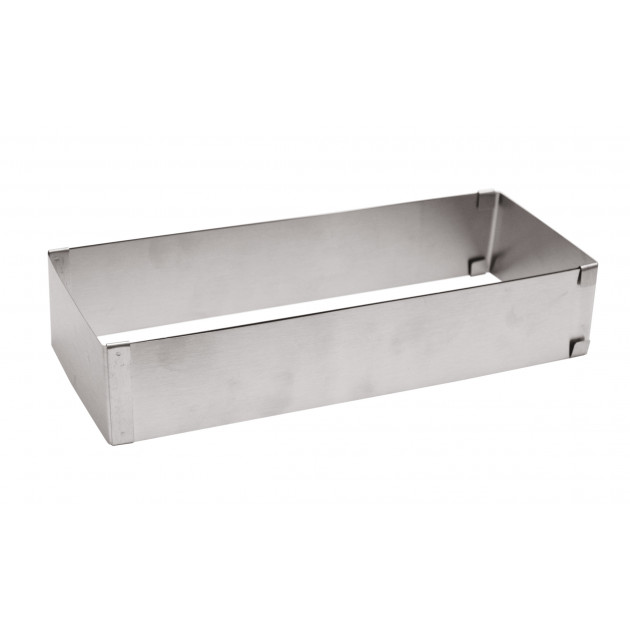 Cadre à pâtisserie rectangulaire extensible inox pro - Tom Press