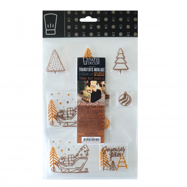 Moule Transfert Embout de Bûche Noël Patisdécor - , Achat,  Vente