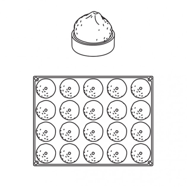 Dessin Moule Silicone Tartelette Citron