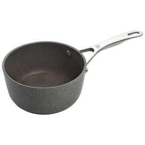 Casserole anti-adhésive de 20 cm avec couvercle en aluminium forgé avec  revêtement effet marbre  Convient pour une utilisation sur les plaques à  gaz, à induction, électriques et céramiques : : Cuisine