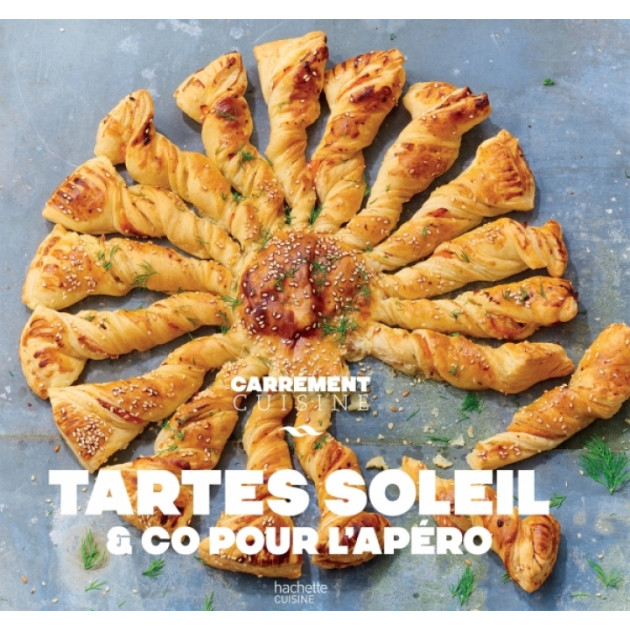 Livre de cuisine Tartes Soleil & Co pour l'Apéro, chez Hachette