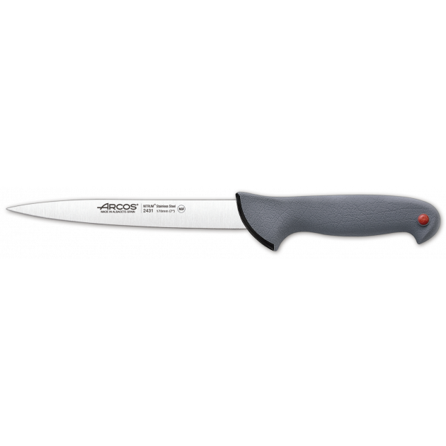 Couteau Filet de Sole Rouge 17 cm Arcos COLOUR PROF