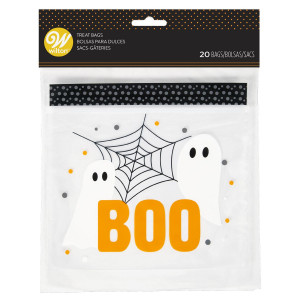 Sachet Bonbon Fantômes Boo 20 x 17 cm (x20) Wilton Sachet Bonbon Fantômes Boo 20 x 17 cm (x20) Wilton