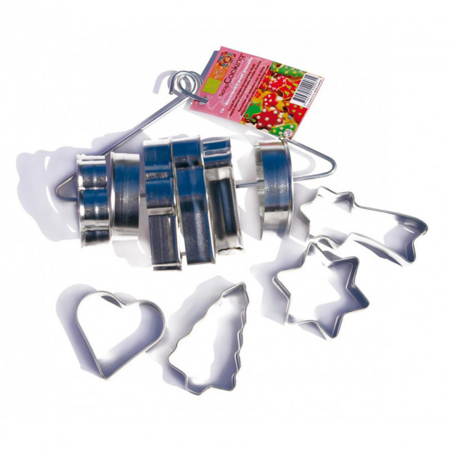FIN DE SERIE Decoupoirs assortis Noel (x10)