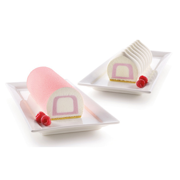 Moule Silicone Insert Bûche et Cake 22 x 5 x H 4 cm (x2