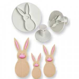 Emporte-Pièces avec Poussoir Famille Lapin (x3) PME Emporte-Pièces avec Poussoir Famille Lapin (x3) PME