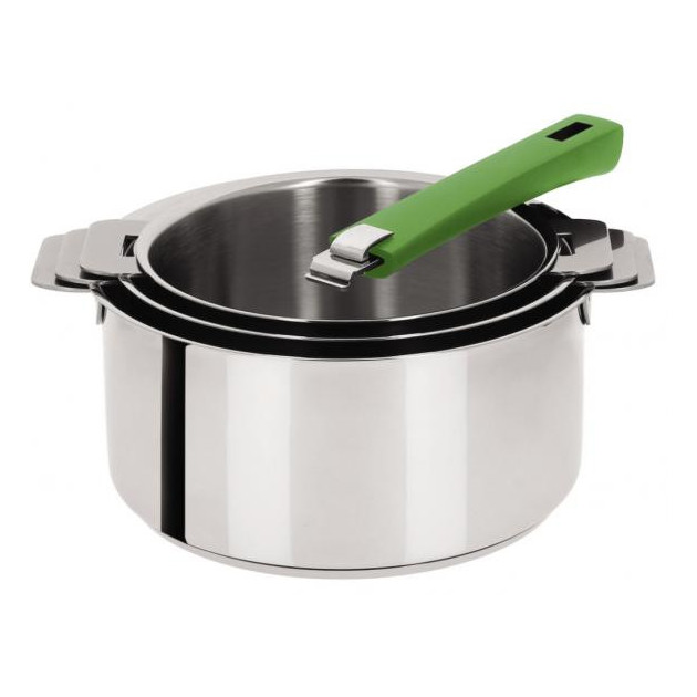 Des Casseroles Mutine utilisable avec un seul manche Des Casseroles Mutine utilisable avec un seul manche